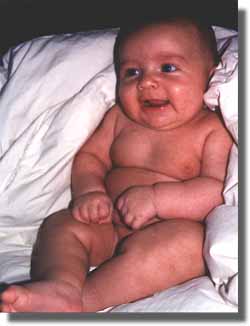 a fat, naked baby